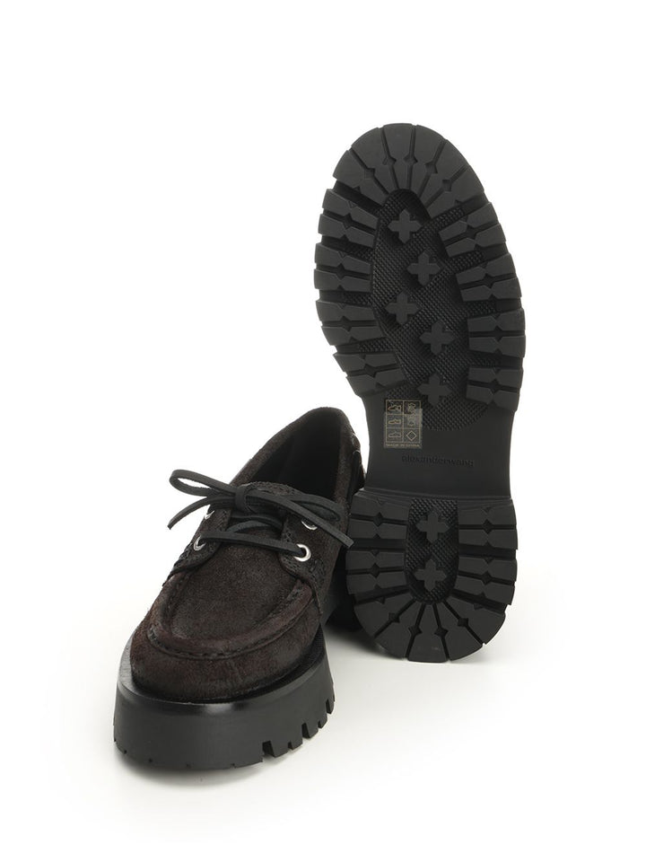 Alexander Wang Suede Boat Loafers Scarpe basse - Brown | b0aff7d845391a6795484bbce295e4642d476dce