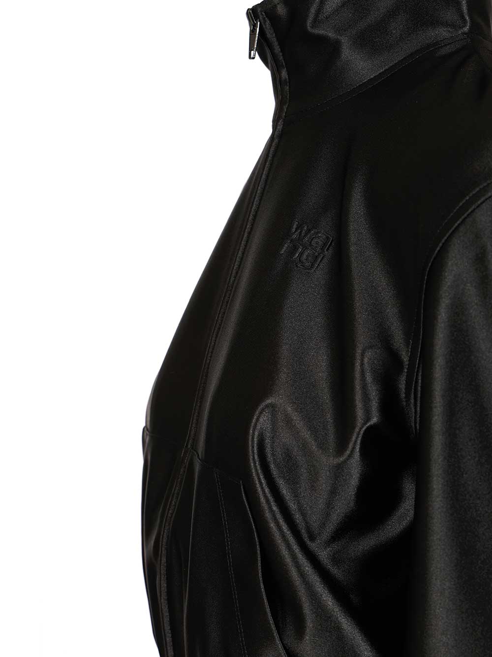 Alexander Wang Zip-Up Hoodie Sweatshirts - Black | d739c8b381f84ae2f42139499050712cf88cb94a