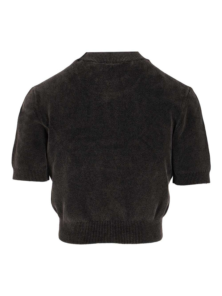 Alexander Wang Short T-Shirt Sweatshirts - Black | 5616ddd1656e1af9c6a86801977342a306fde9ff