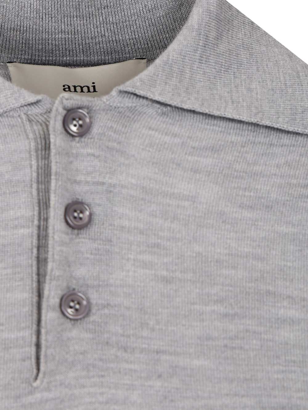 Ami Ami De Coeur Polo shirt - Grey | 1419bb8d3c57142c0eb35d9e782ed5a03ae32bab
