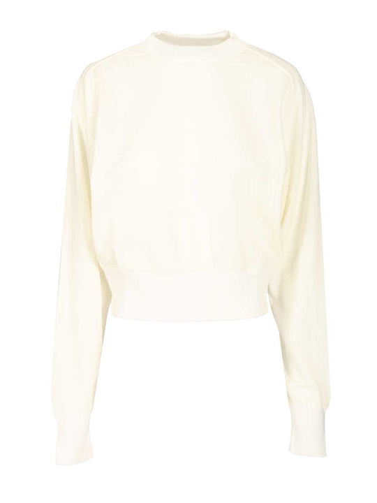 Embroidered Sweater Knitwear White