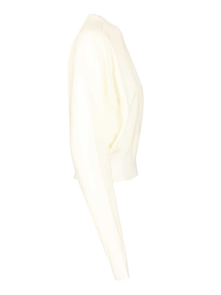 Jacquemus Embroidered Sweater Knitwear - White | 07e2c67b00be5c4de04f5add5930ded4cb1d6579