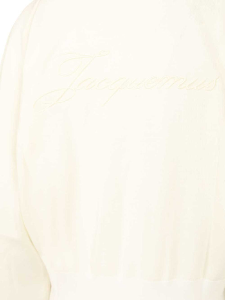 Jacquemus Embroidered Sweater Knitwear - White | 500d6f47672f0e087ab31c3de75606e2884a26b8
