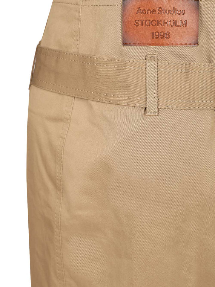 Acne Studios Flared Skirt Skirts - Beige | 7e40f646e1d335226d76b78bfd1d28fe14f290af