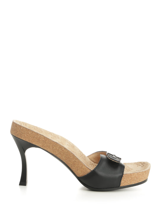 Scholl Sabot 80mm Sandals Black