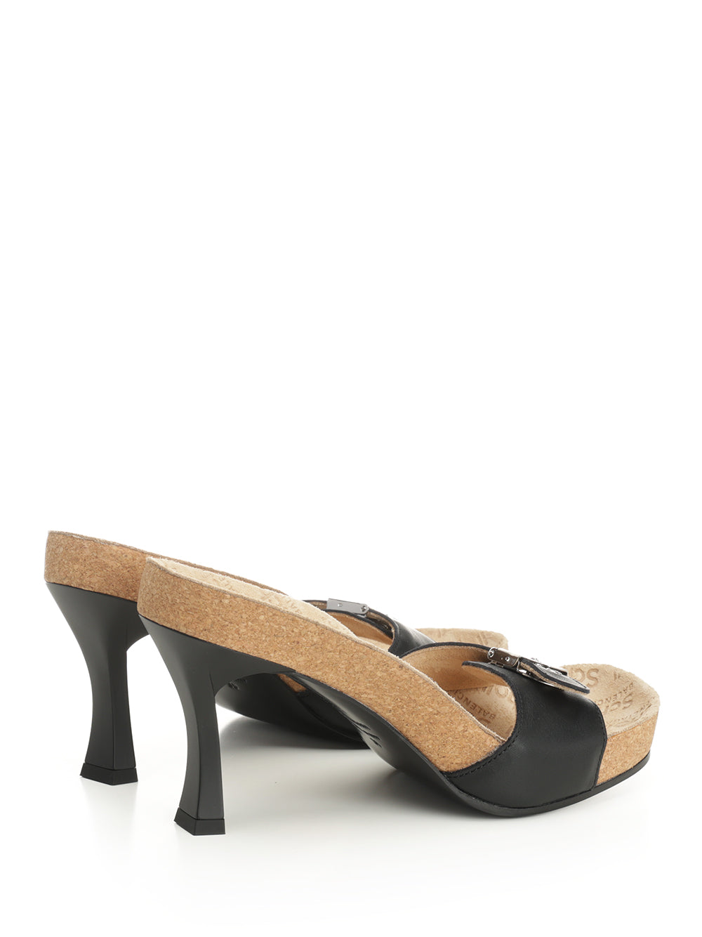 Balenciaga Scholl Sabot 80mm Sandals - Black | 4c3e254834c2c7e1fe498e66045297cd120a21bc