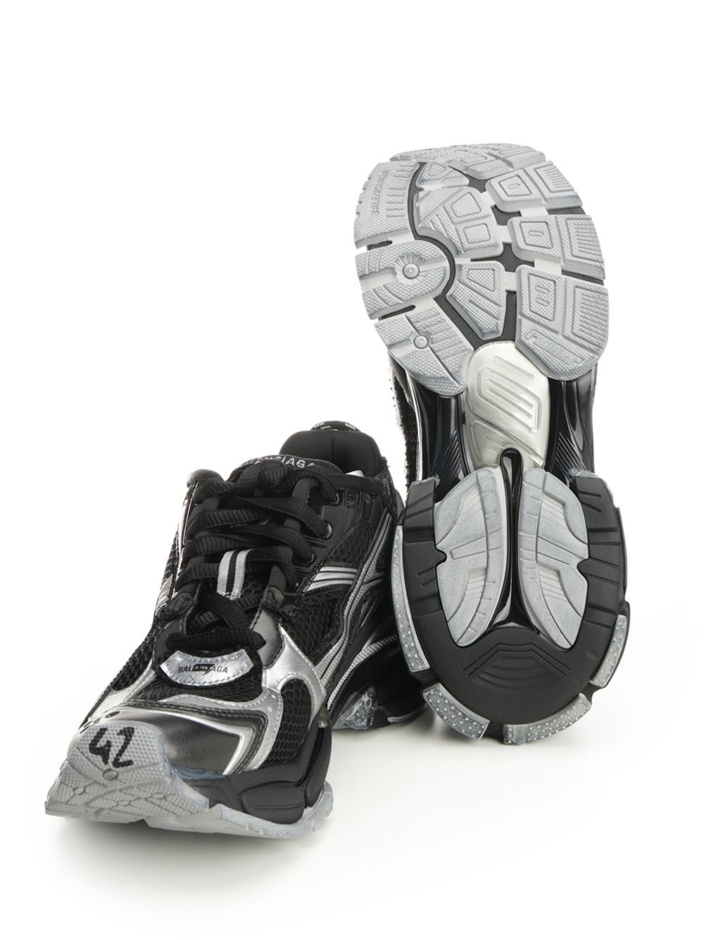 Balenciaga Runner  In Mesh And Nylon Sneakers - Black | 17fe96b191fa7f13a978aedd9fddeb6b985c4d17