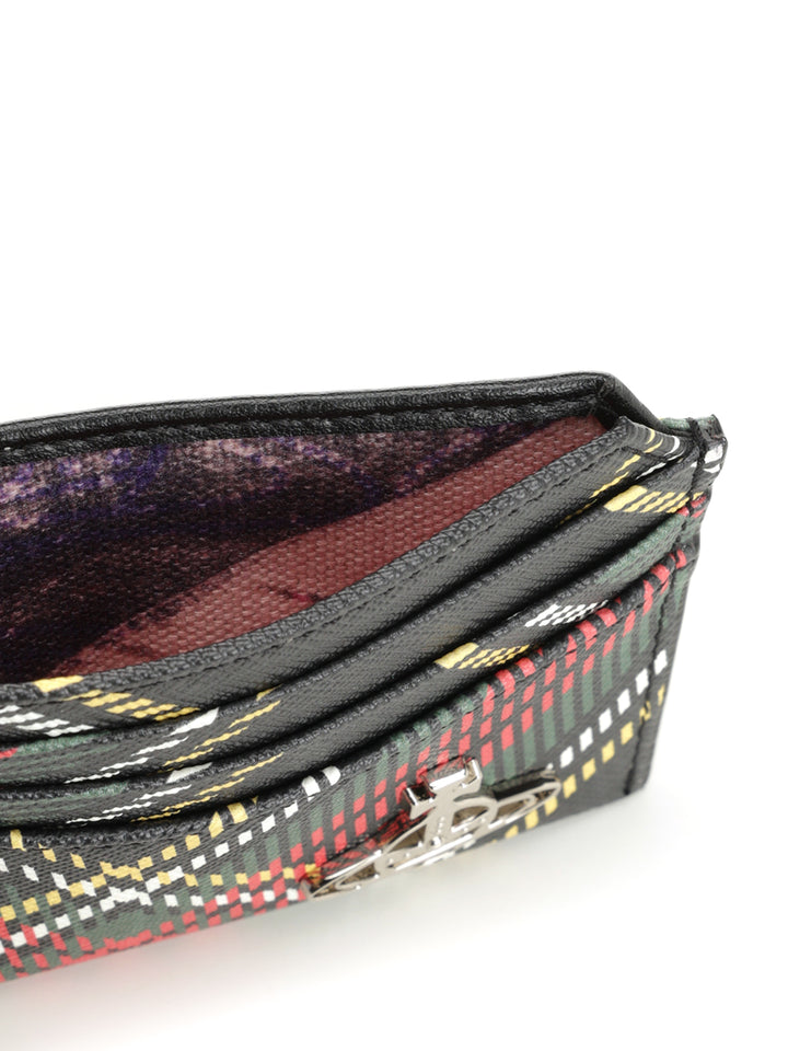 Vivienne Westwood Tartan Card Holder Small leather goods - Multicolor | 94d4895d636d6317bd44accc26ddfc9ad43c7ed8