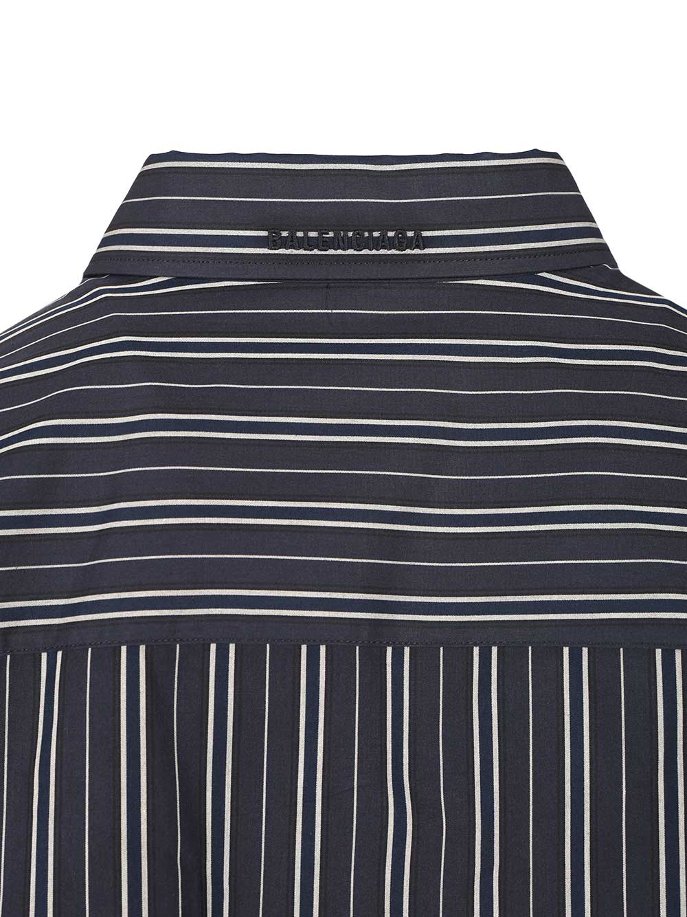 Balenciaga Semi-Fitted Shirt In Cotton Poplin Shirts - Blue | 4c984b774f546c80f3f7a98489e080a5fe7c480e