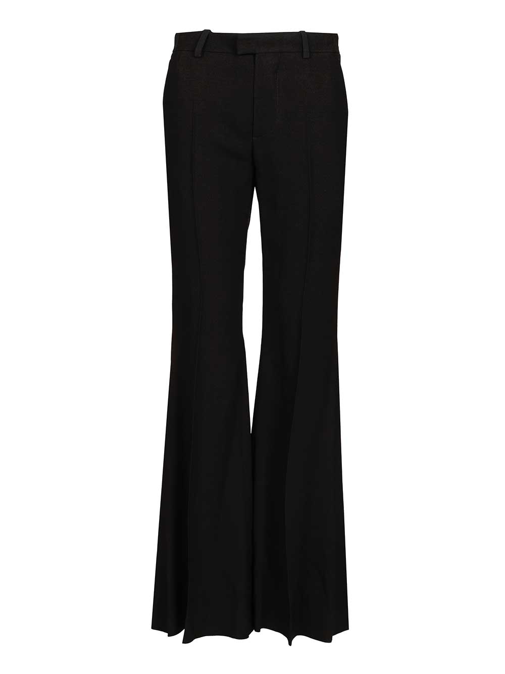 Balenciaga Flared Trousers In Black Flowing Viscose Jeans - Black | d94eb3284d5a71e4156e381f646fa45fbae87699
