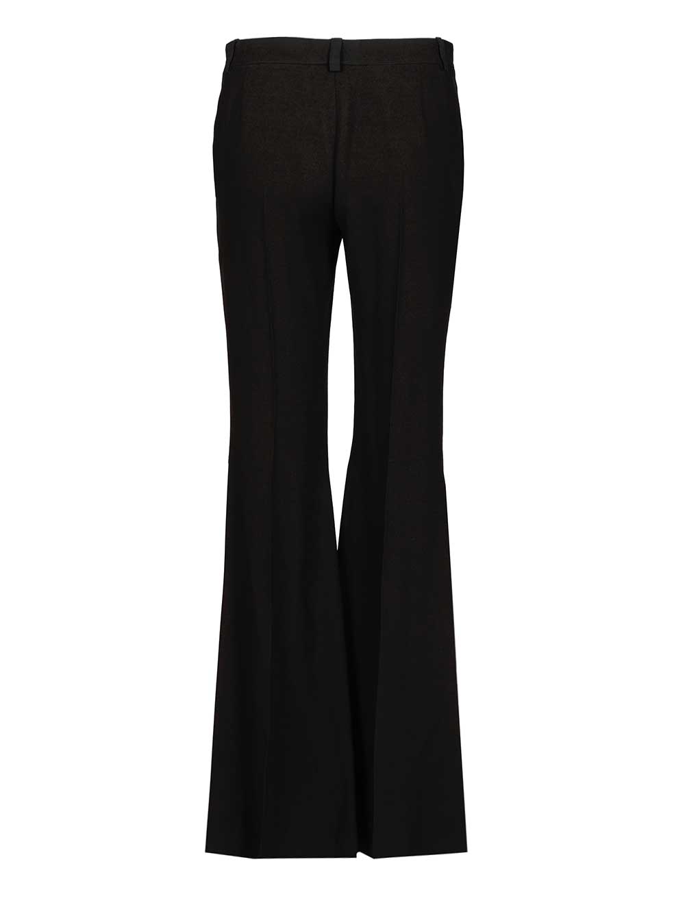 Balenciaga Flared Trousers In Black Flowing Viscose Jeans - Black | b611ba9f83cc69c298d43f0b7ab9b4101a727815