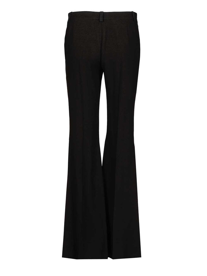 Balenciaga Flared Trousers In Black Flowing Viscose Jeans - Black | b611ba9f83cc69c298d43f0b7ab9b4101a727815