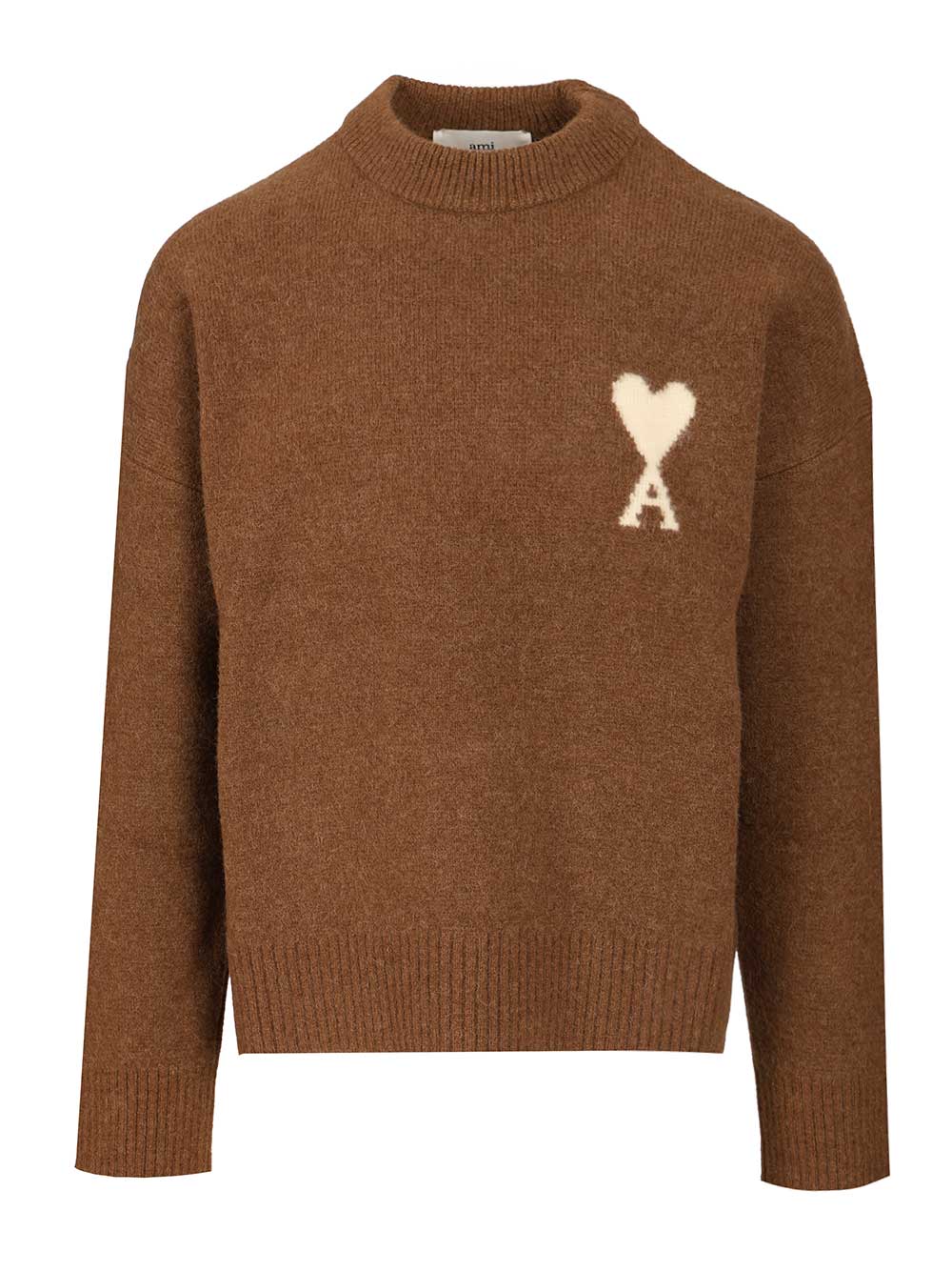 Ami Ami De Coeur Sweater Knitwear - Brown | 9b9c5b1b1ca0fcbb85c284f609c8eb6657f52e07