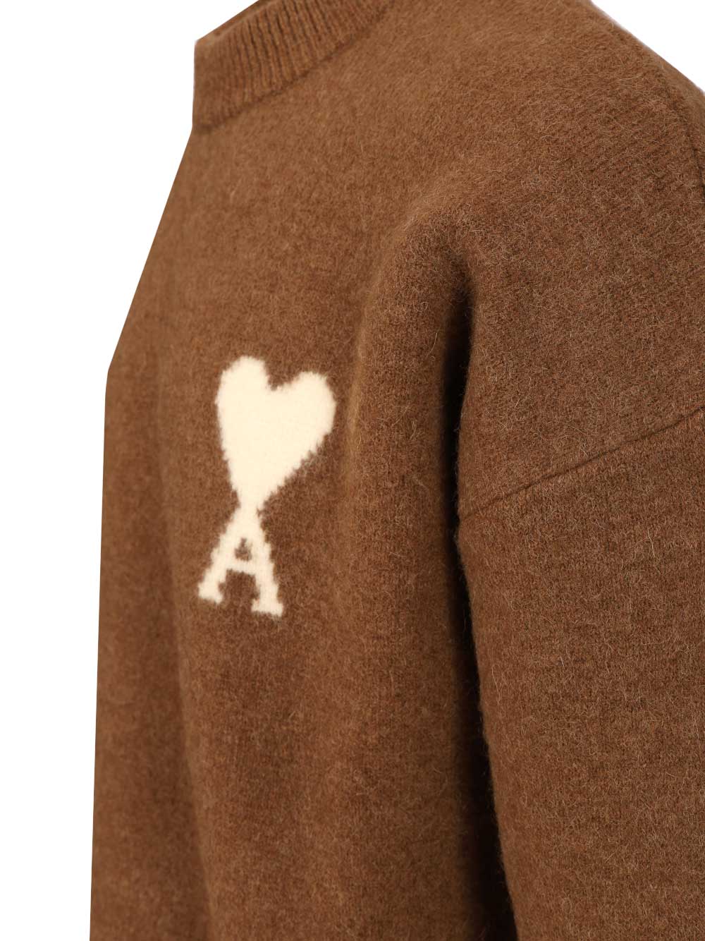 Ami Ami De Coeur Sweater Knitwear - Brown | b941fd837c4326488251ede9070b488a416a6d63