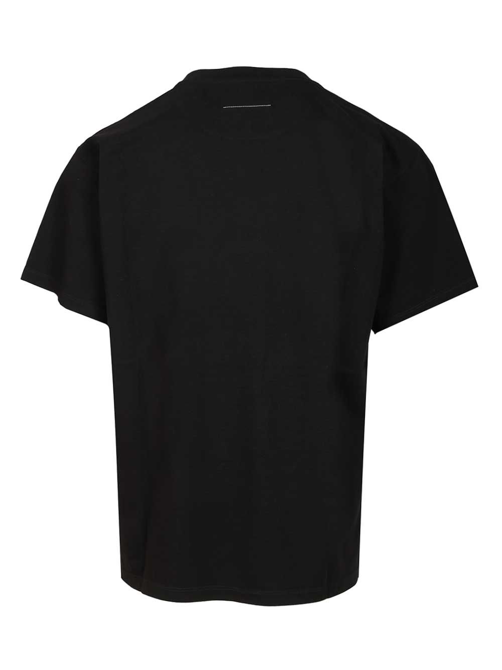 Mm6 Maison Margiela Trompe L T-Shirt Black | Wanan Luxury Mm6 Maison Margiela Trompe L T-Shirt Black | Wanan Luxury
