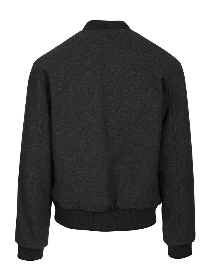 Dries Van Noten Printed Velvet Bomber Jacket Knitwear - Grey | bbb97db6cf80f64daa446d4f35f32c4026315a95