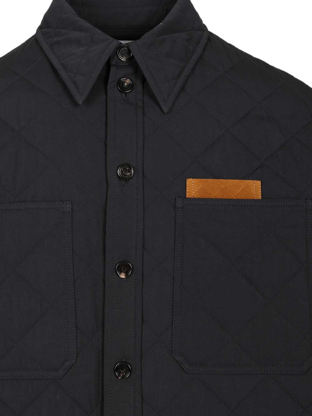 Bottega Veneta Quilted Overshirt Jackets - Blue | 15c32fbea42a97a1cc8874212d7b7de6b21d8430