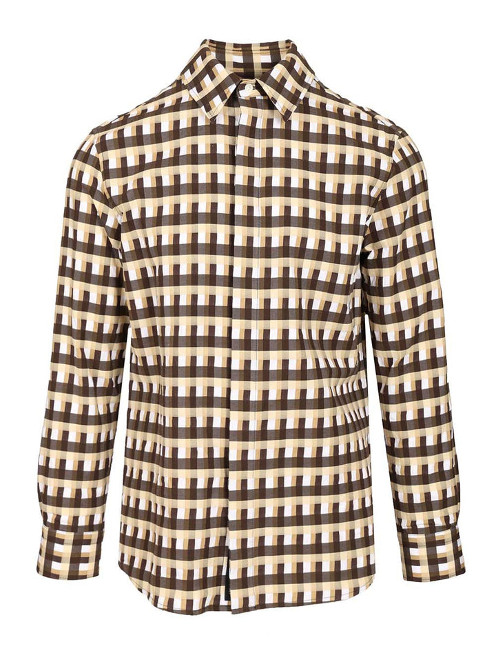 Bottega Veneta Checked Shirt Shirts - Multicolor | e7d520048733fae3d24db8b44d6da3c649f5aed5