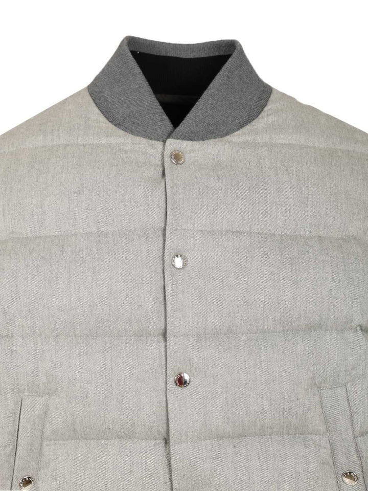 Dolce & Gabbana Reversible Padded Jacket Jackets - Grey | ee2c6b798efbd8f2c637b3f815a490e3c8a8ee46