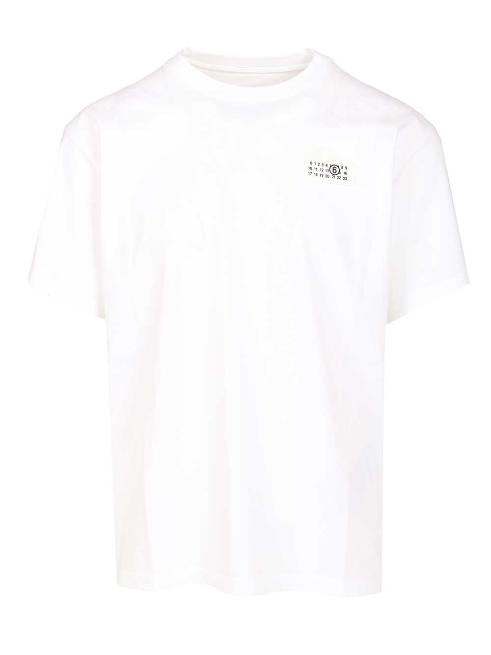 Mm6 Maison Margiela Trompe L T-Shirt - White | 74252ca09a58d66a828d64a330234b78c89f9341