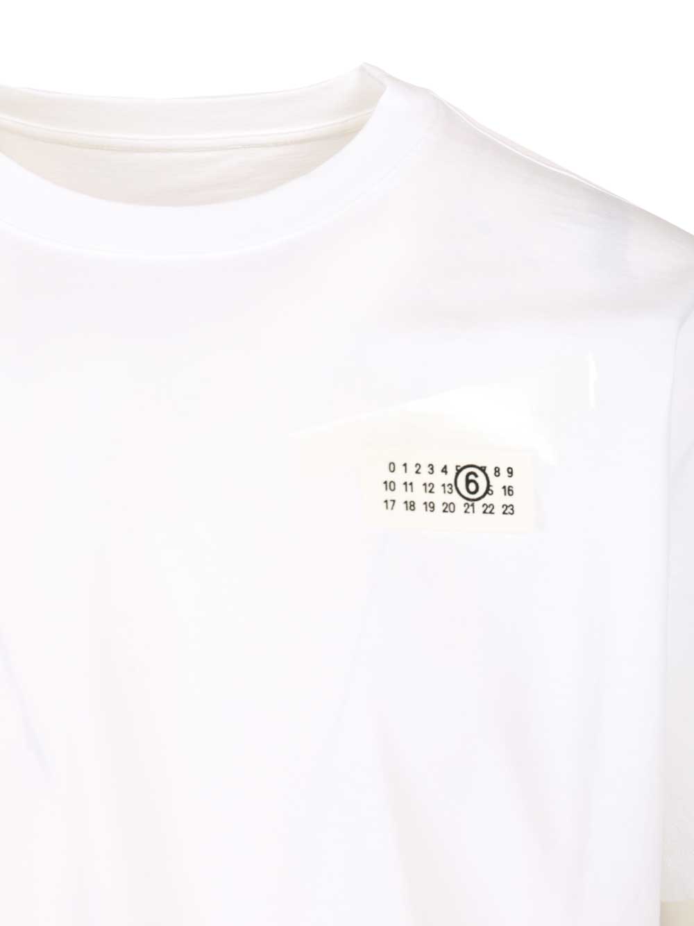 Mm6 Maison Margiela Trompe L T-Shirt - White | cc948a24a7cb589b9bba10aaa4d3afc922517394
