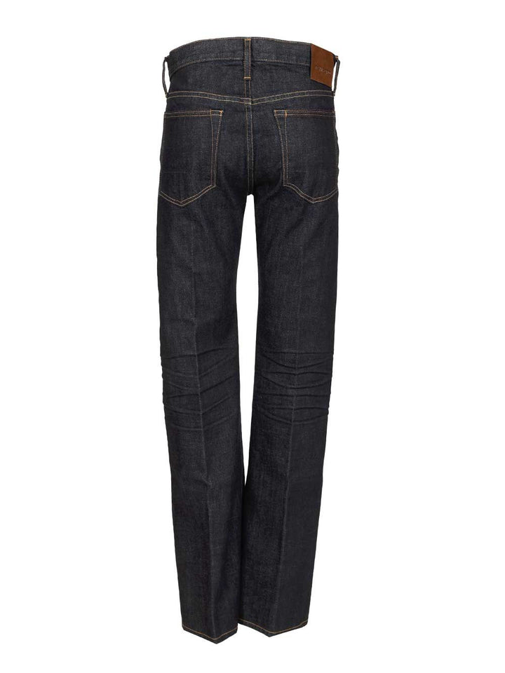 Tom Ford Selvedge Bootcut Jeans - Blue | a43d927a29bbdf3d7b001bb900b074ec80da085e