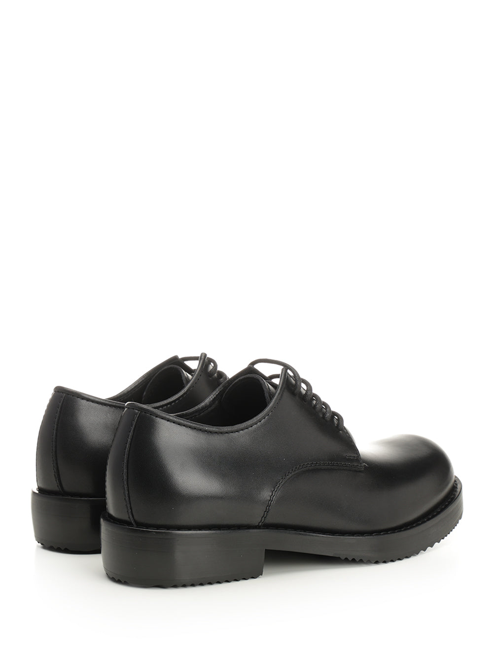 Dries Van Noten Leather Derby Shoe Lace-Up Shoes - Black | 5ec35b2e8f8f916f1cf04331717645b28a5fc408
