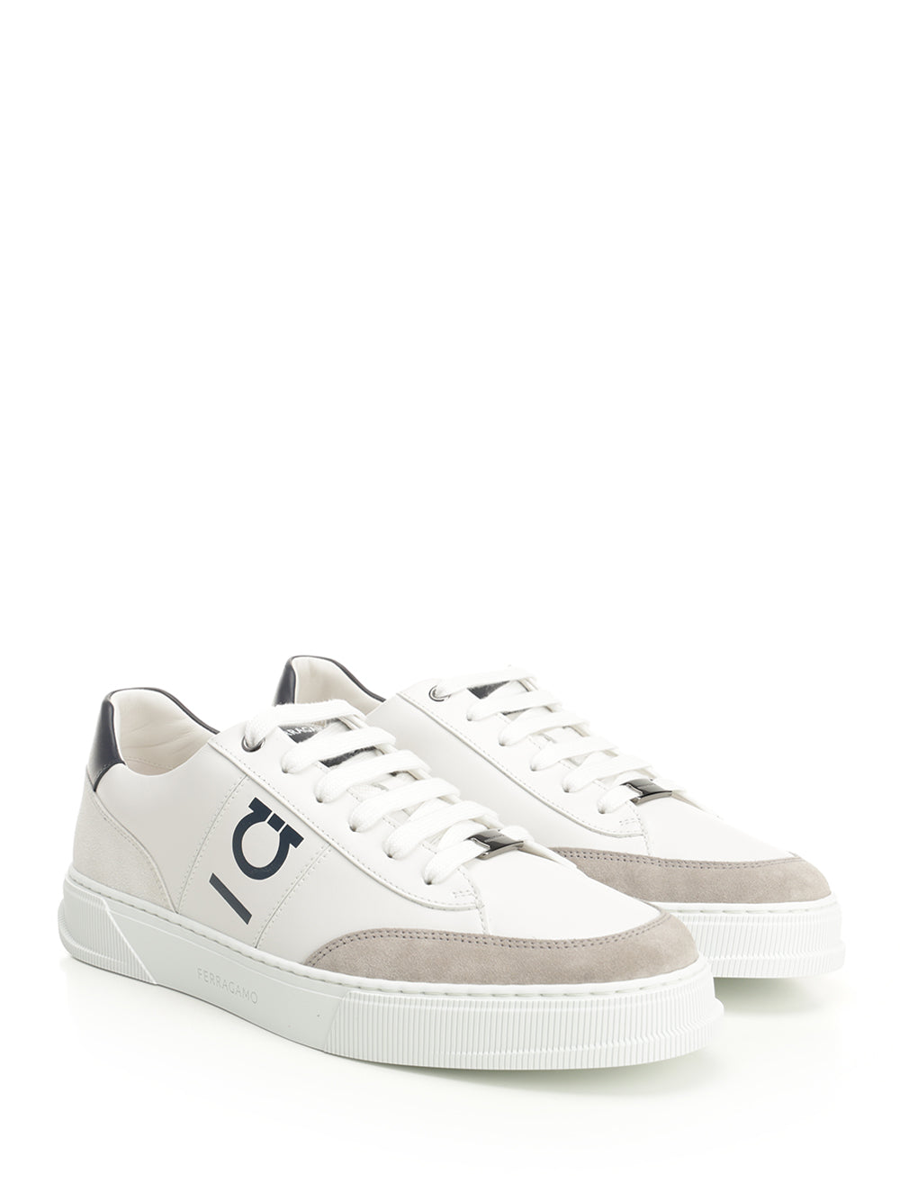Ferragamo Low-Top Sneaker With Gancini Sneakers - White | b0d843d2e9b3bf44d65463517690c3aaf46dc2a6