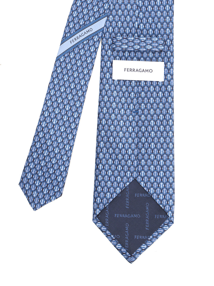 Ferragamo Ferragamo Monogram Ties And Bow Ties - Blue | f1e77d3071d96201cbbb76d6b67bb6e7d147619f