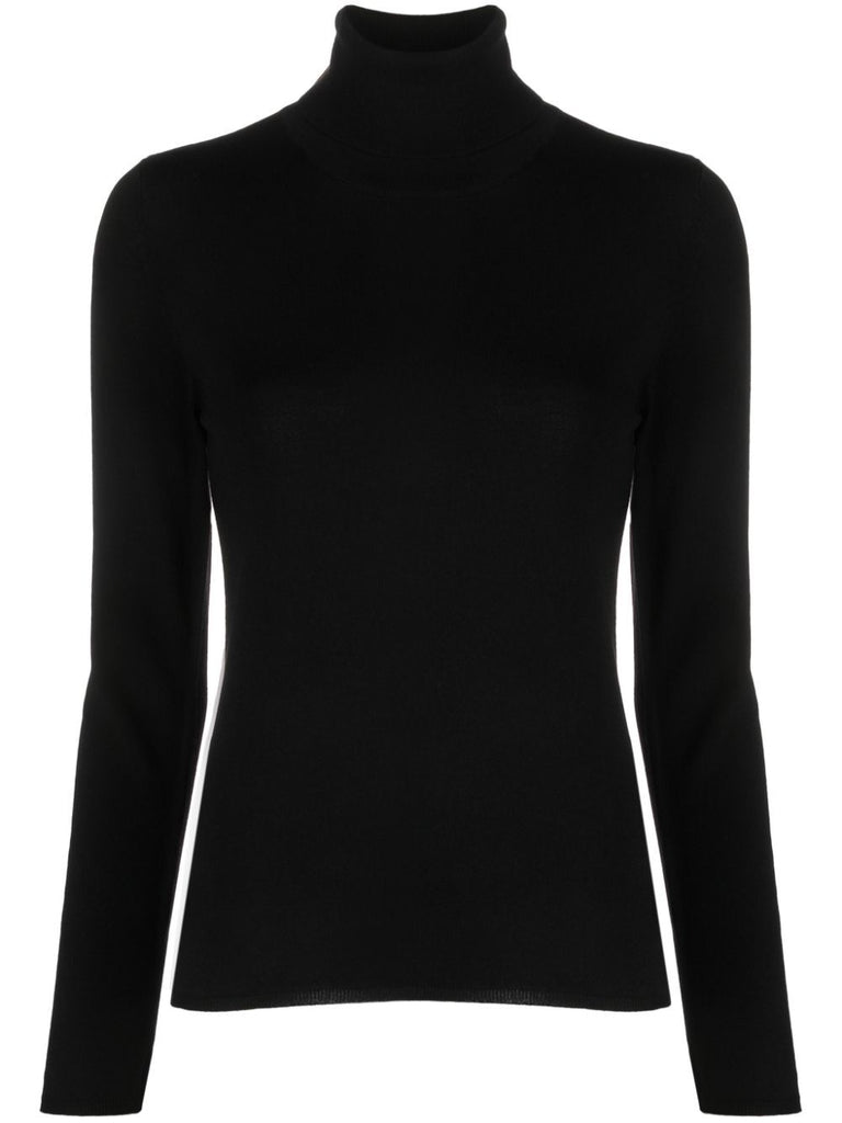 Zanone Turtle Neck Black | Wanan Luxury