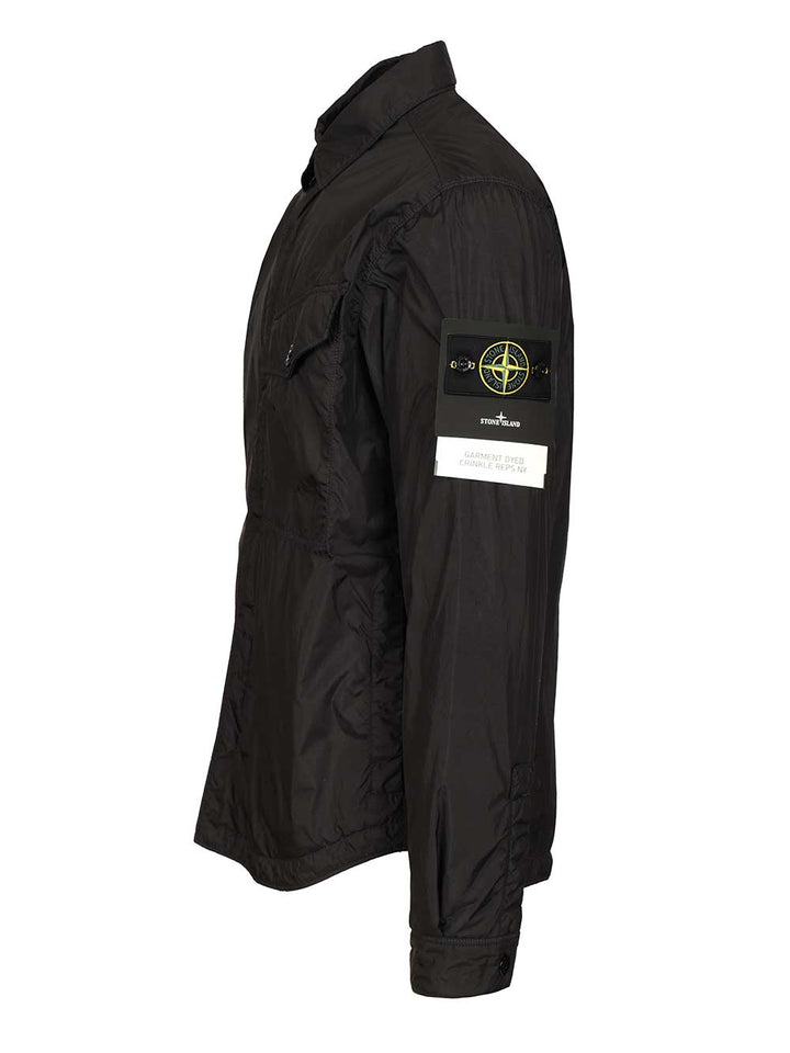 Stone Island Lightweight Hooded Jacket Jackets - Black | 66a452d0db698e969b97c9d58c84b65b42871e2c