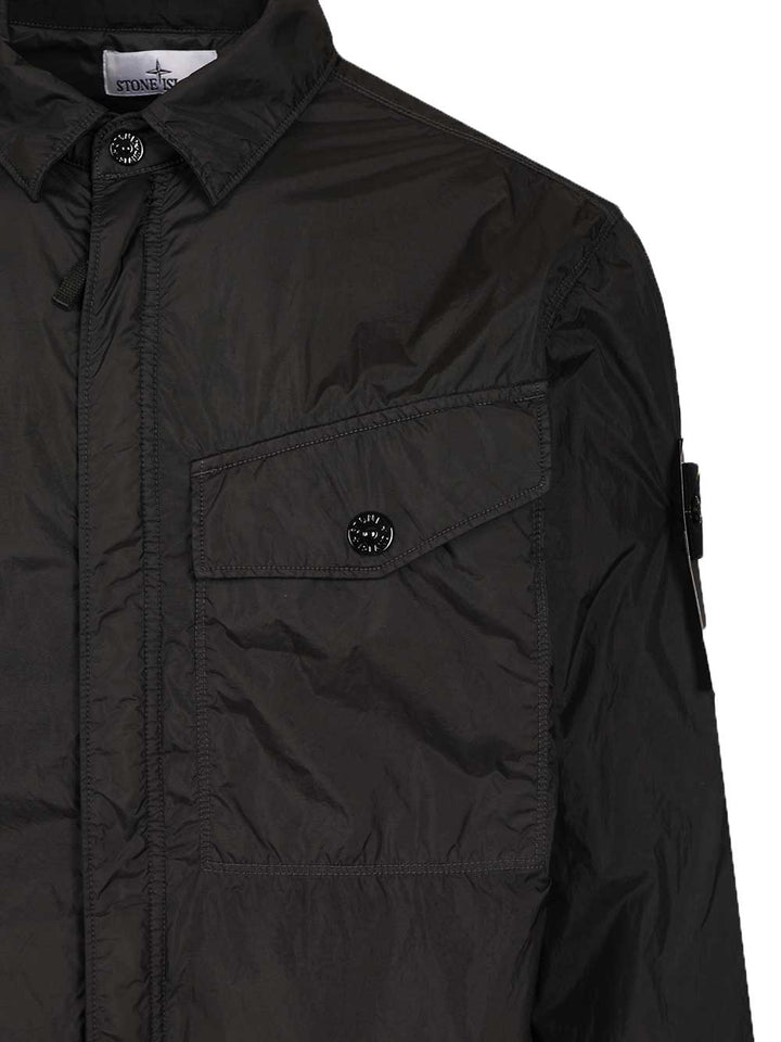 Stone Island Lightweight Hooded Jacket Jackets - Black | b8f18f6f2ad2c2101f894029b385aff76a6bdc47