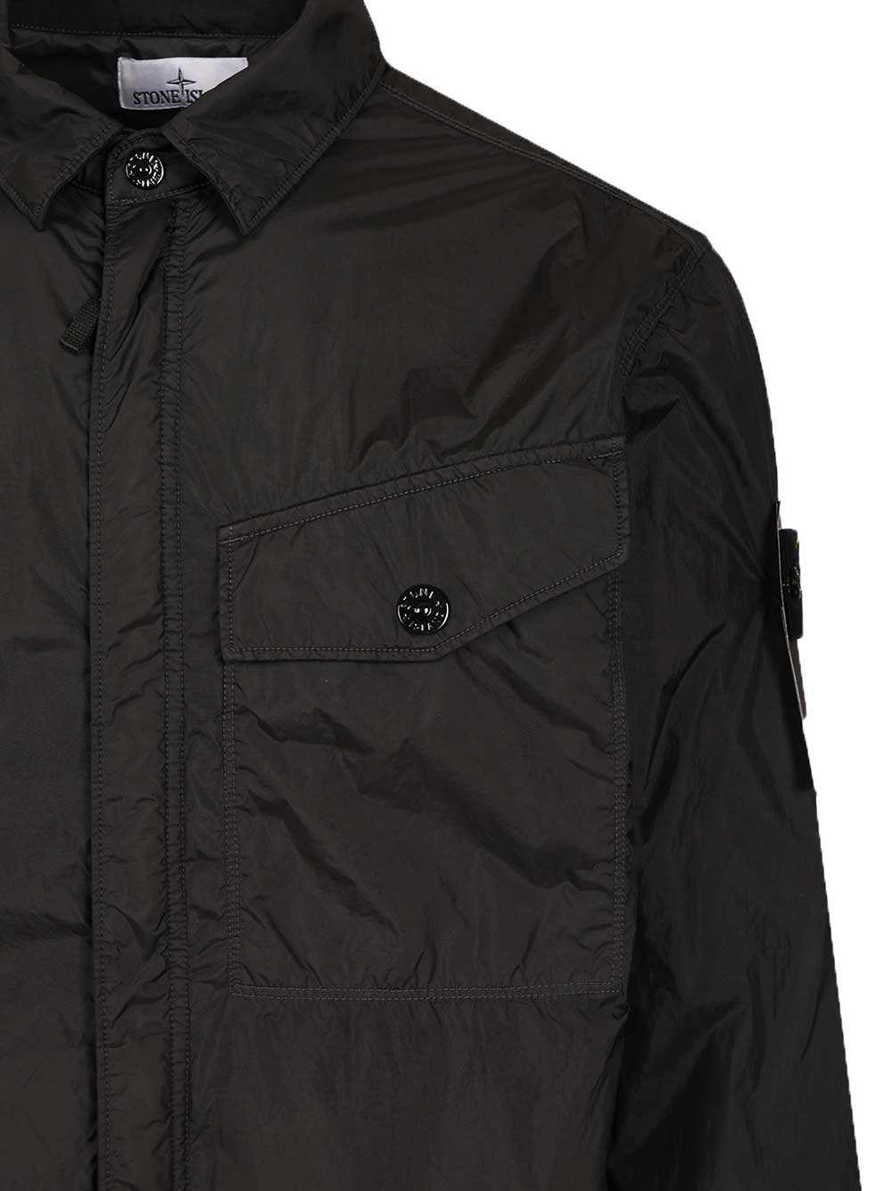 Stone Island Lightweight Hooded Jacket Jackets - Black | b8f18f6f2ad2c2101f894029b385aff76a6bdc47