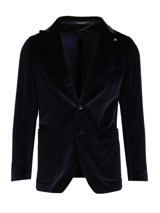 Smooth Velvet Jacket Jackets Blue