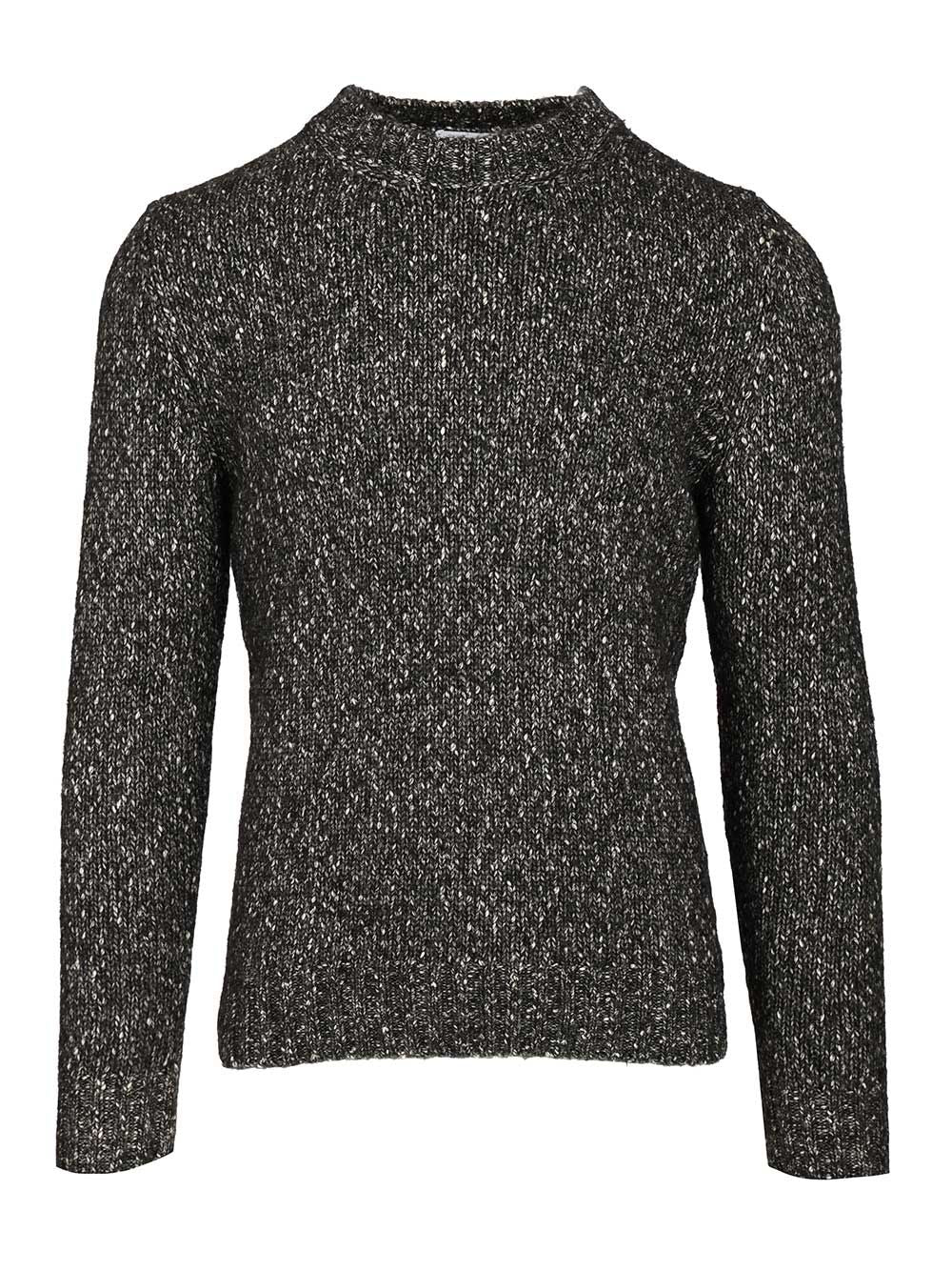Al Duca D'Aosta Crew Neck Sweater Knitwear - Black | 1ade11f655665471af68a9d21ac831b99d409493