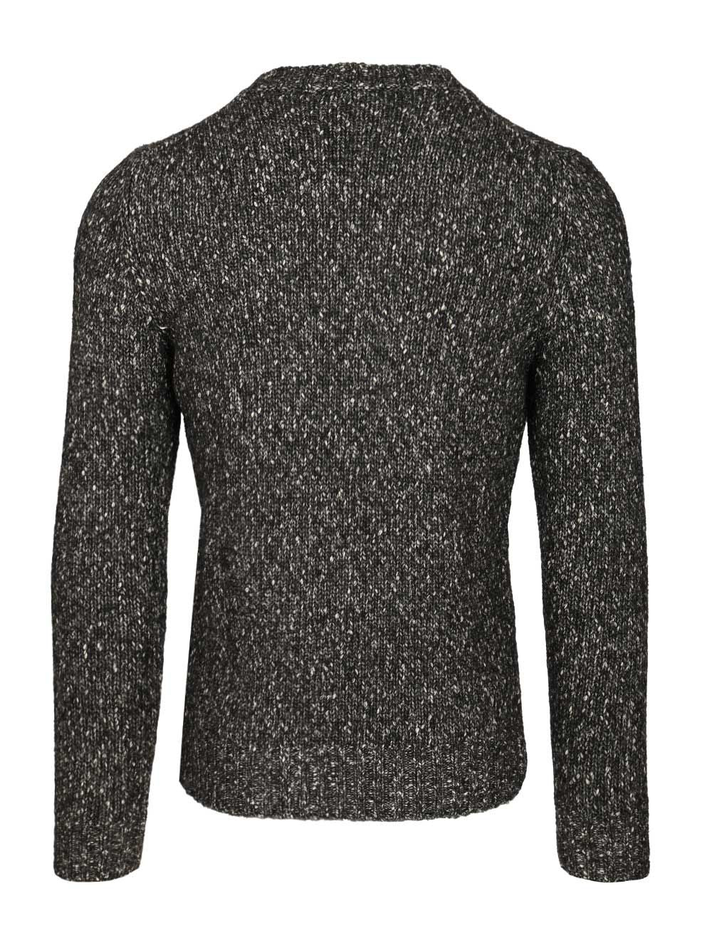 Al Duca D'Aosta Crew Neck Sweater Knitwear - Black | f1d20c140d68677daec086ddf9e504190e7b719d