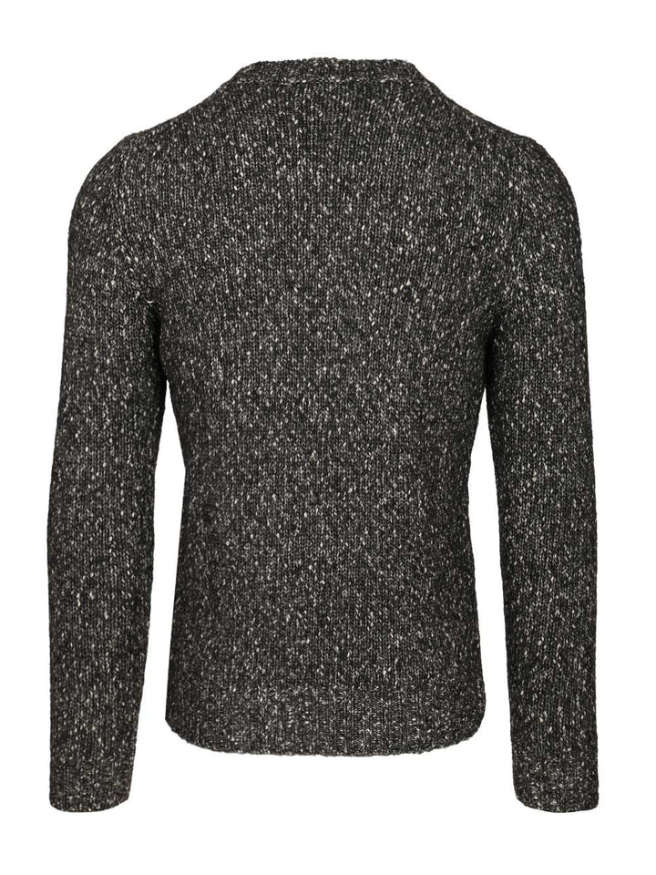 Al Duca D'Aosta Crew Neck Sweater Knitwear - Black | f1d20c140d68677daec086ddf9e504190e7b719d