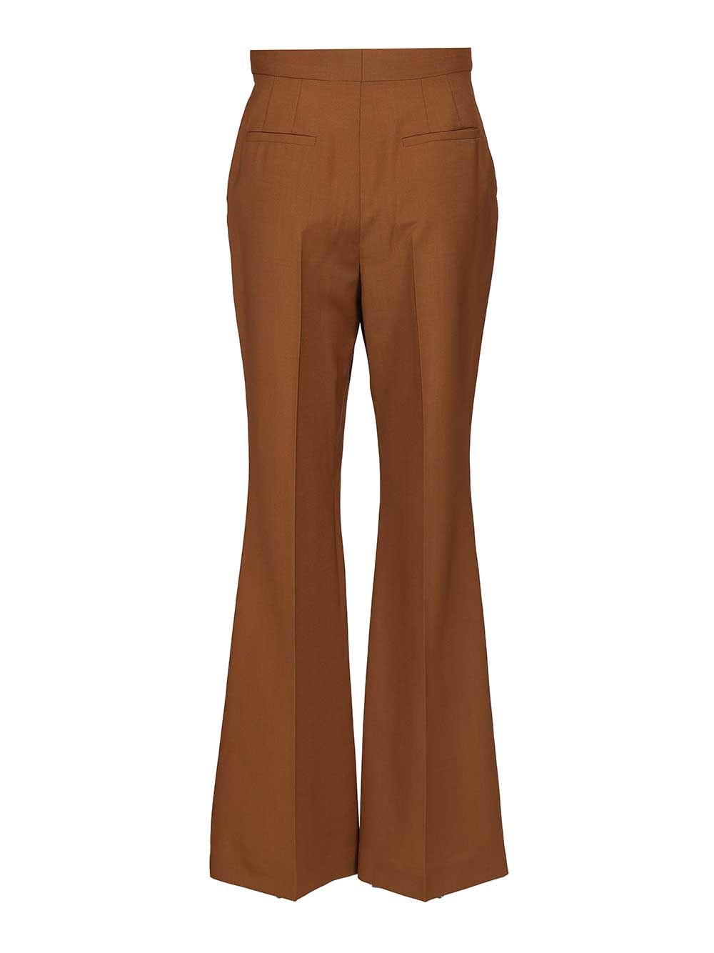 Fendi Brown Wool And Mohair Trousers - Brown | e79dab45ff5bf3ae4e09c824ab88daecfb2e9c4b
