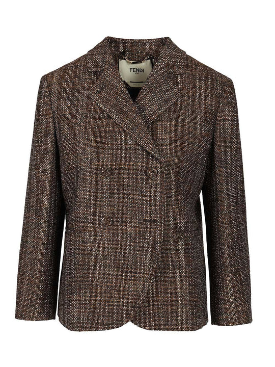 Rust Wool And Alpaca Jacket Jackets Brown