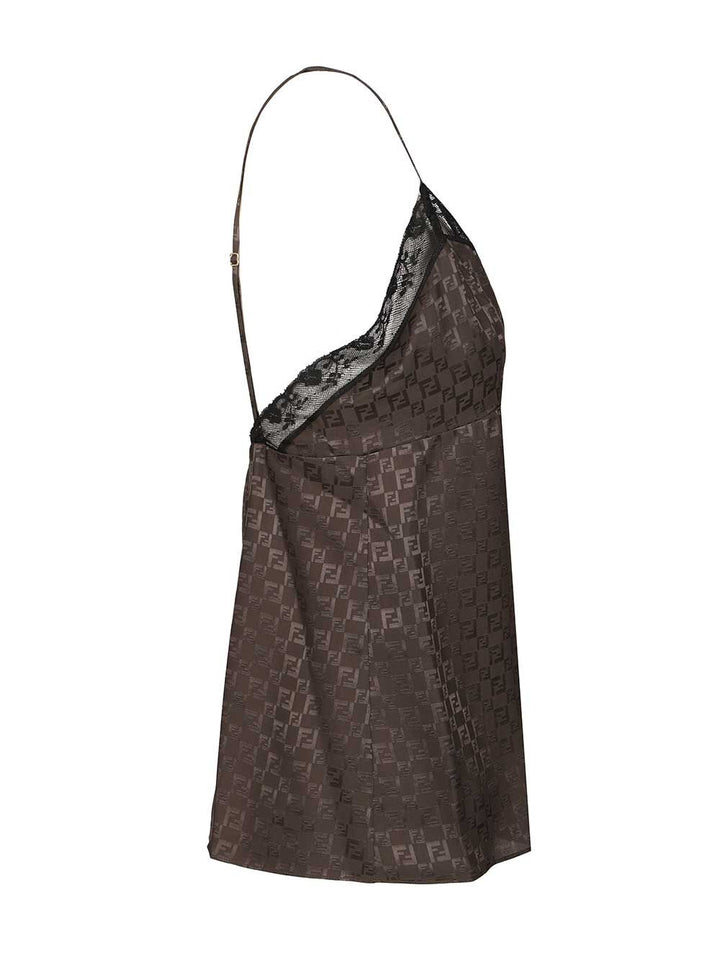 Fendi Silk Top Tops - Brown | c0e7c076e5ecc81605deeaa6cd0d84fc2103acba