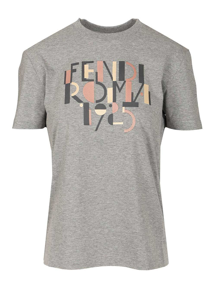 Fendi Fendi Roma T-Shirt - Grey | 72cdb2562fbc665abc6164ad5abb26f8d6199a97