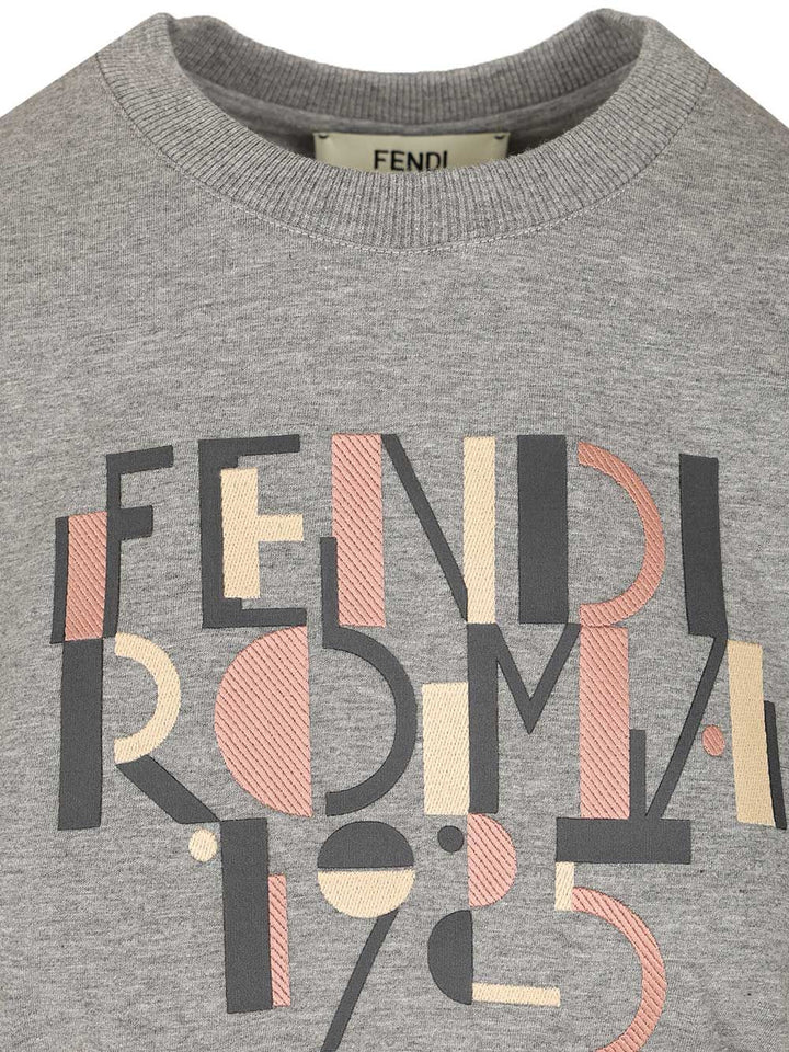 Fendi Fendi Roma T-Shirt - Grey | 7638cf19439e584c78934b3ea5787f2717835a88