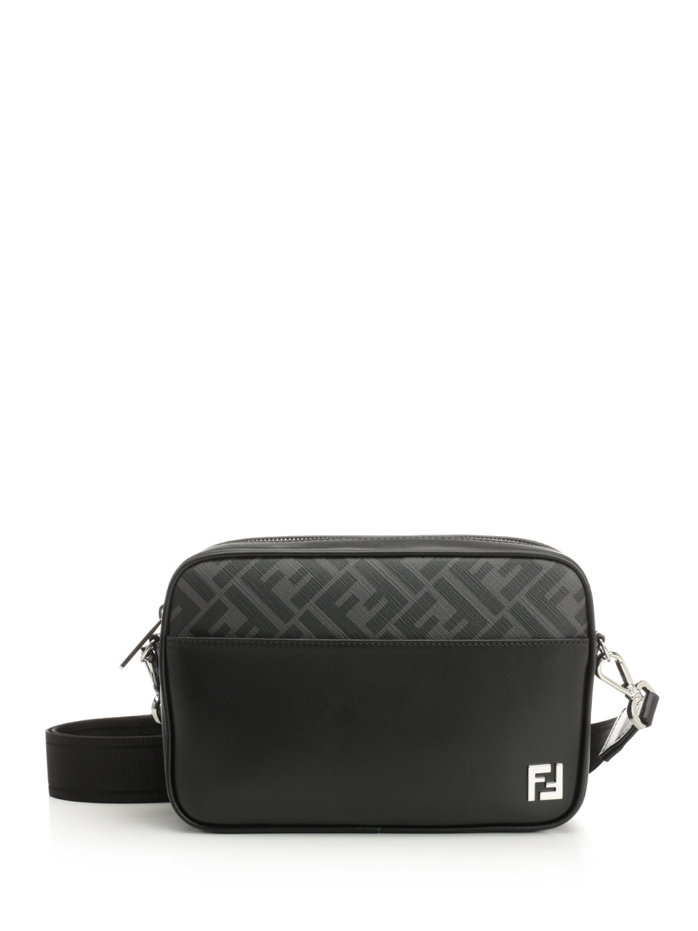 Fendi Squared Ff Crossbody Bags - Black | f64bc793dc33d7e3e3335010bf64e3593e16adc9
