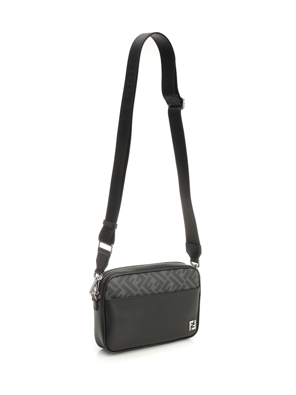 Fendi Squared Ff Crossbody Bags - Black | fcb24c32cff41297a3d59979d390cdd3695d2dd1