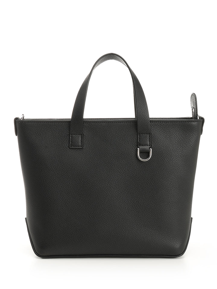 Fendi Leather Shopping Bag Handbags - Black | 7f5a9bcc1aec47f4a83edb16bbce93e45a27dafd