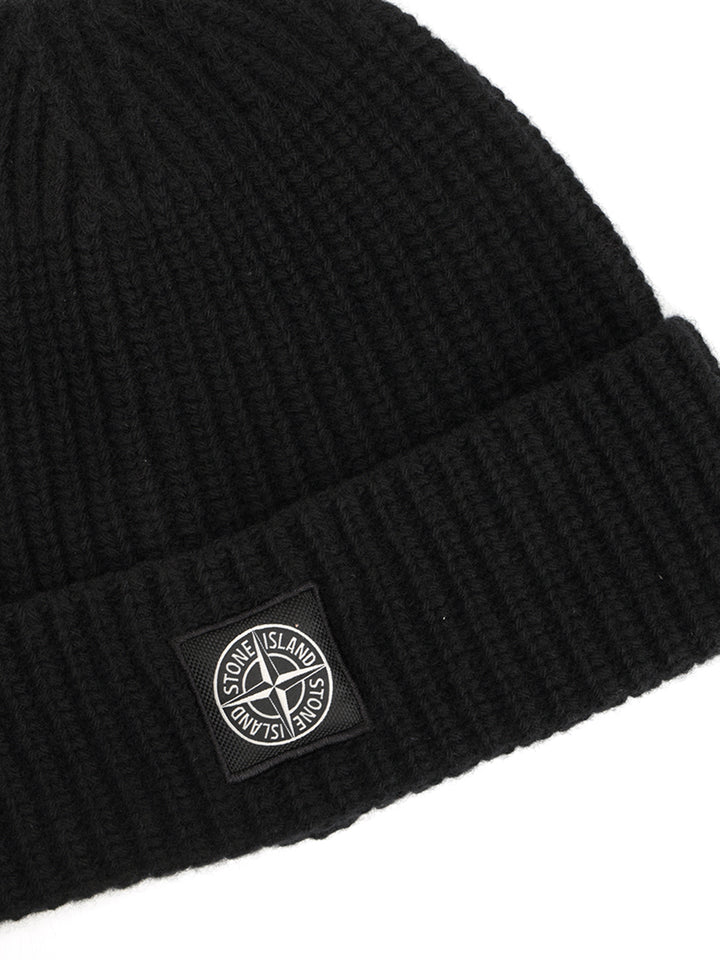 Stone Island Wool Cap Hats - Black | 7ee74b73236746bb3e5c02b917a0afe041a3fc72