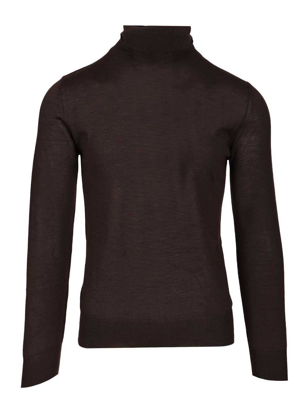Al Duca D'Aosta 1902 Cashmere And Silk Turtleneck Sweater Knitwear - Brown | 0d3a954d0c1d32629359c43b66f039b41f4bd9f1
