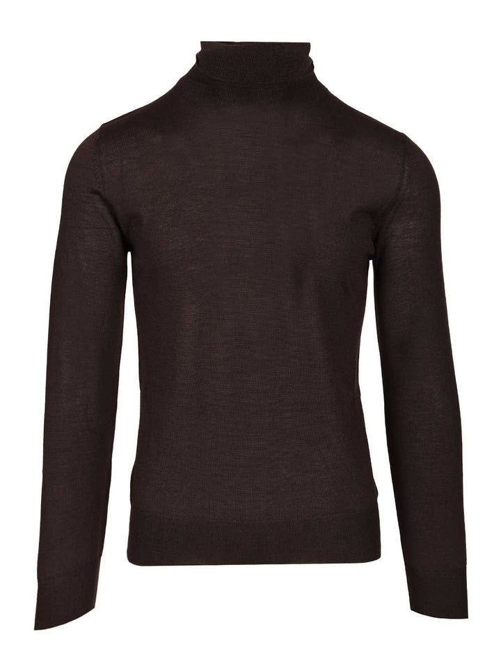 Al Duca D'Aosta 1902 Cashmere And Silk Turtleneck Sweater Knitwear - Brown | 0d3a954d0c1d32629359c43b66f039b41f4bd9f1