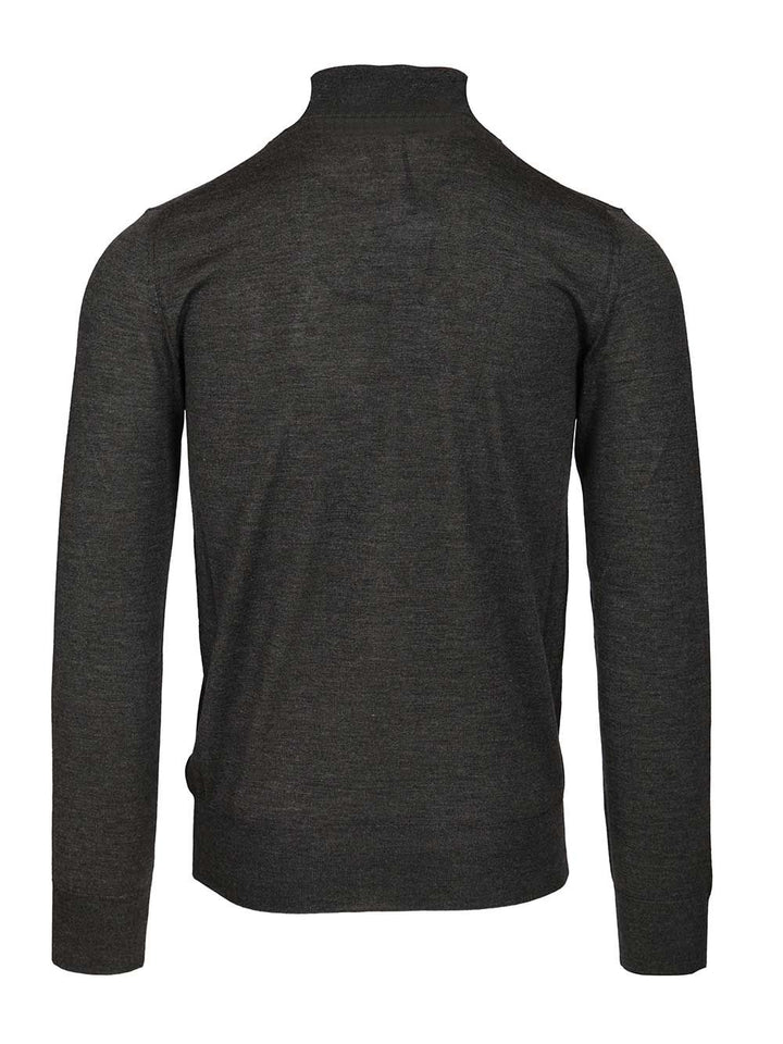 Al Duca D'Aosta 1902 Cashmere And Silk Turtleneck Sweater Knitwear - Grey | 8dcb42b5648ca03eba034a6140280e8658a57bd2