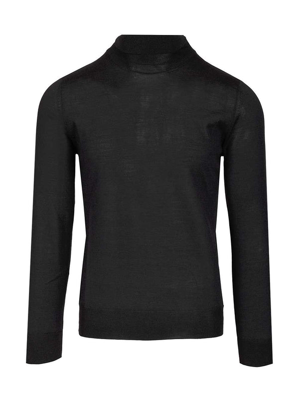 Cashmere And Silk Turtleneck Sweater Knitwear Blue